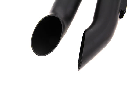 Wyatt Gatling Black Down Draft Drag Pipes for Harley Davidson Fx (1970-1979)