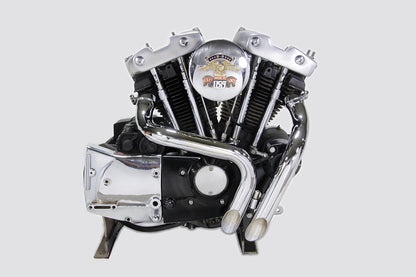 V-Twin Ironhead LAF Exhaust Header Set Chrome for Harley Davidson XL (1957-1966)