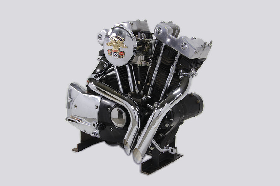V-Twin Ironhead LAF Exhaust Header Set Chrome for Harley Davidson XL (1957-1966)