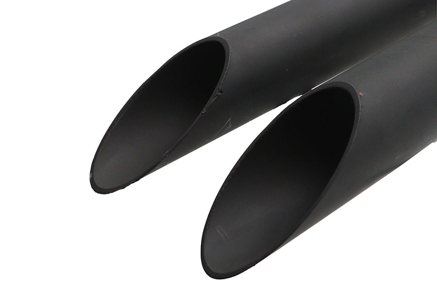 V-Twin Ironhead LAF Exhaust Header Set in Black for Harley Davidson XL Models