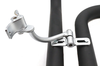 V-Twin Ironhead LAF Exhaust Header Set in Black for Harley Davidson XL Models