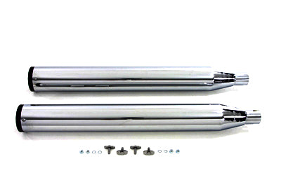 V-Twin Wyatt Gatling Muffler Set for Harley Davidson FLT Models - 30-0753