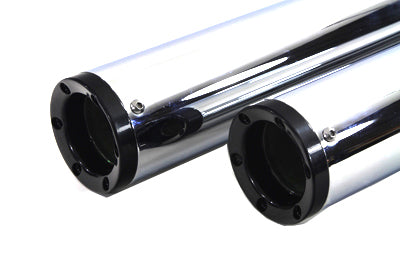 V-Twin Wyatt Gatling Muffler Set for Harley Davidson FLT Models - 30-0753