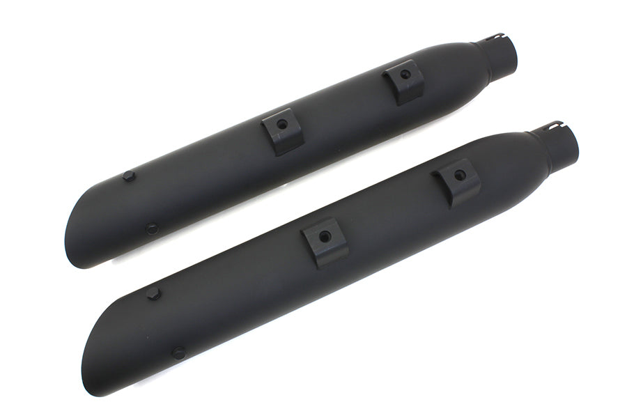 Wyatt Gatling Black Side Slash Muffler Set for Harley Davidson XL (2014-2023)