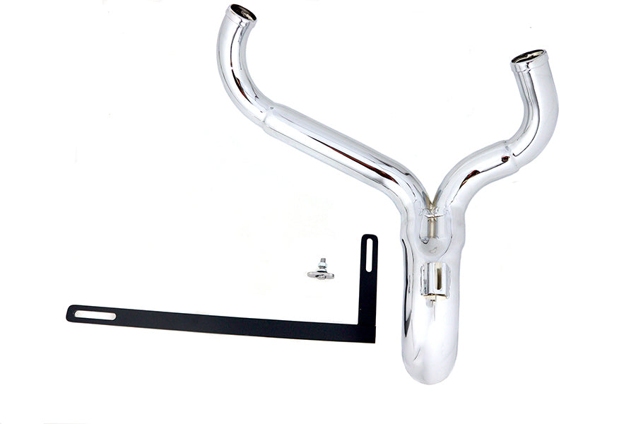 Wyatt Gatling 2 Inch Steel Exhaust Pipe Header for Harley Davidson FXST Models