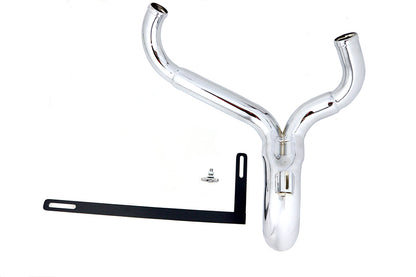 Wyatt Gatling 2 Inch Steel Exhaust Pipe Header for Harley Davidson FXST Models