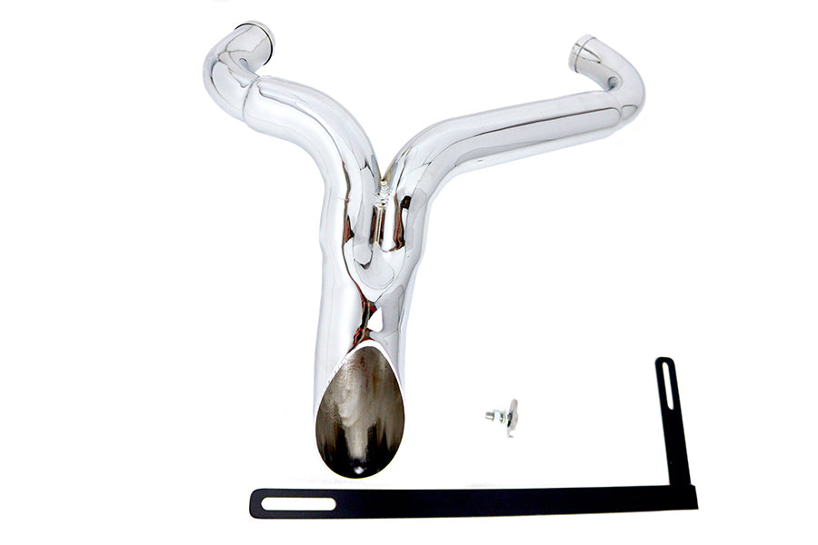 Wyatt Gatling 2 Inch Steel Exhaust Pipe Header for Harley Davidson FXST Models