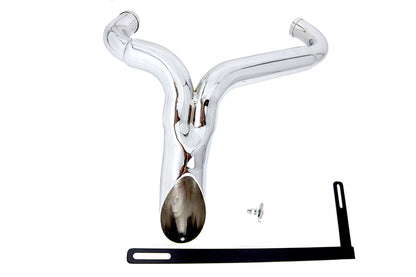 Wyatt Gatling 2 Inch Steel Exhaust Pipe Header for Harley Davidson FXST Models