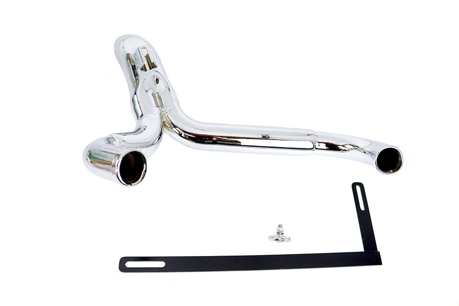 Wyatt Gatling 2 Inch Steel Exhaust Pipe Header for Harley Davidson FXST Models