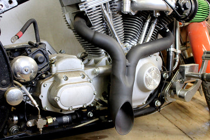 Wyatt Gatling 2292 Exhaust Pipe Header for Harley Davidson FXST Models (Black Finish)