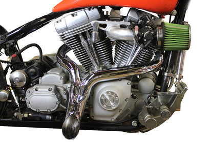 Wyatt Gatling 2 Inch Steel Exhaust Header Pipe for Harley Davidson FXST (2007-2016)