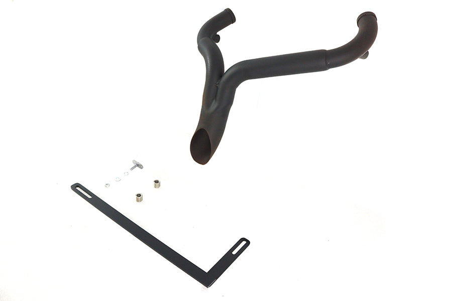 Wyatt Gatling 18mm Exhaust Pipe Header for Harley Davidson FXST (Black Finish)