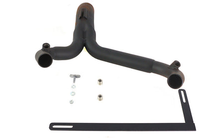 Wyatt Gatling 18mm Exhaust Pipe Header for Harley Davidson FXST (Black Finish)
