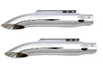 Wyatt Gatling 16 Inch Turn Out Muffler Set Chrome – Non-Highway Exhaust System by Wyatt Gatling