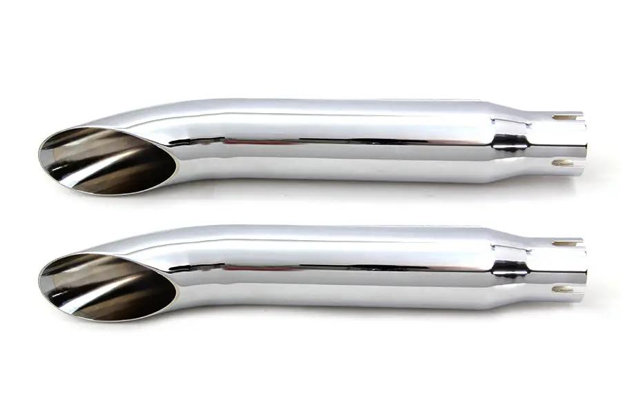 Wyatt Gatling 16 Inch Turn Out Muffler Set Chrome – Non-Highway Exhaust System by Wyatt Gatling