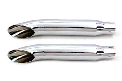 Wyatt Gatling 16 Inch Turn Out Muffler Set Chrome – Non-Highway Exhaust System by Wyatt Gatling