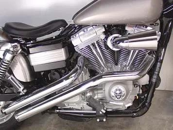 Wyatt Gatling Exhaust Drag Pipe Set Sweeper for Harley Davidson FXD (1991-2000 Models) by Wyatt Gatling