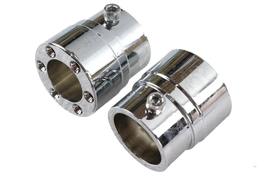V-Twin Six Gun Exhaust Tip Set – Chrome Finish with Accessories by V-Twin