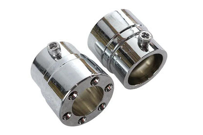 V-Twin Six Gun Exhaust Tip Set – Chrome Finish with Accessories by V-Twin