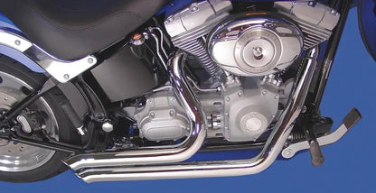 Wyatt Gatling FXST Exhaust Drag Pipe Set Side Sweeper for Harley Davidson 1986-1995 by Wyatt Gatling