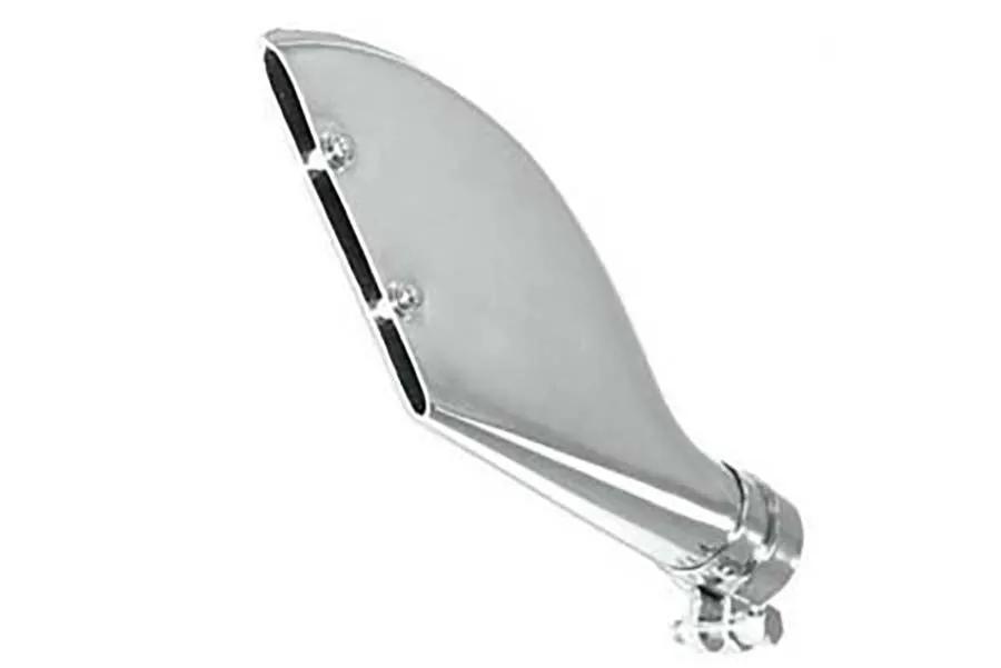 Wyatt Gatling Batique Style Chrome Fishtail Exhaust Tip for 1-3/4 inch Exhaust Pipes by Wyatt Gatling