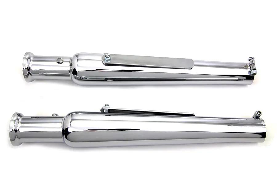 V-Twin 20 Inch Megaphone Slip-On Muffler Tips - Classic Cocktail Shaker Style by V-Twin