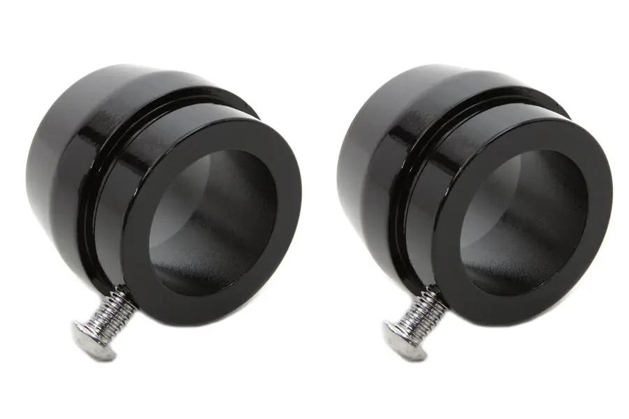 V-Twin Part Number 3899 Gloss Black Tips for 1-3/4 Inch Straight Pipe Exhausts by V-Twin