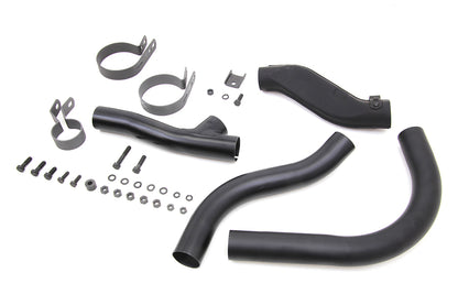 V-Twin Black Knucklehead Exhaust Header Kit 30-0803 for Harley-Davidson EL and FL