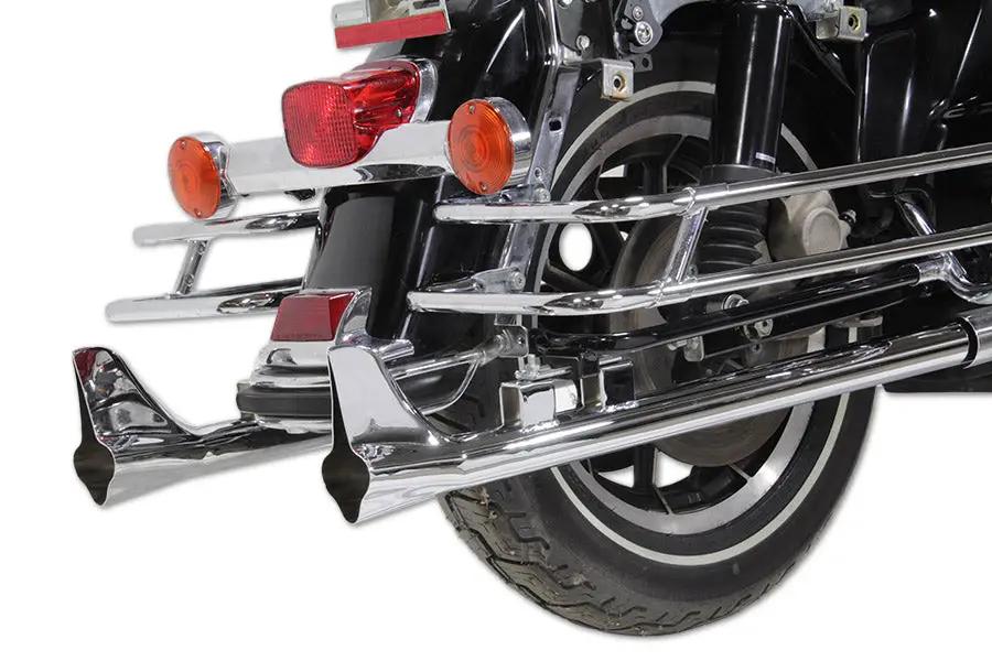 V-Twin 30-0805 Bronx Straight Tail Pipe Extension Chrome for Harley Davidson FLT by V-Twin