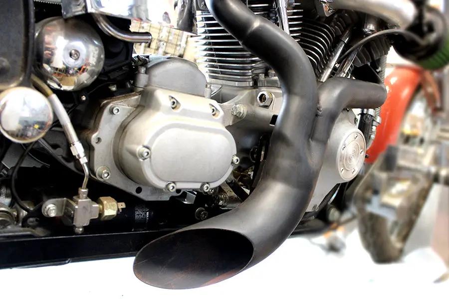 Wyatt Gatling FXST Ground Pounder Black Exhaust Header Set Part 1932 by Wyatt Gatling