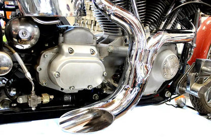 Wyatt Gatling FXST Ground Pounder Chrome Exhaust Header for Harley Davidson 1986-1995 - Part 1931 by Wyatt Gatling