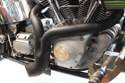 Wyatt Gatling FXST Ground Pounder Black Exhaust Header - Part 1934 by Wyatt Gatling