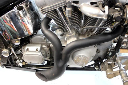 Wyatt Gatling FXST Ground Pounder Black Exhaust Header - Part 1934 by Wyatt Gatling