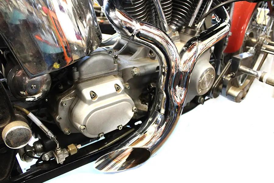 Wyatt Gatling FXST Ground Pounder Chrome Exhaust Header Set Part 1933 for Harley Davidson FXST (2007-2016) by Wyatt Gatling