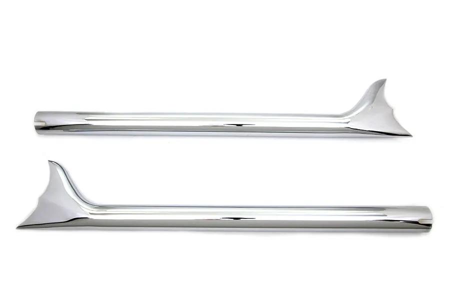 Wyatt Gatling 29-1/2 inch Fishtail Muffler - Straight Through, Non-Baffle Exhaust for Custom Applications by Wyatt Gatling