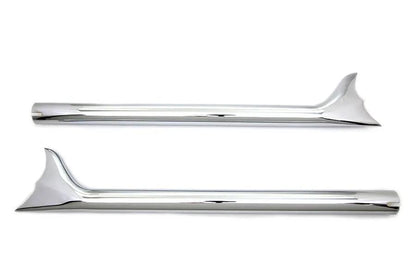 Wyatt Gatling 29-1/2 inch Fishtail Muffler - Straight Through, Non-Baffle Exhaust for Custom Applications by Wyatt Gatling