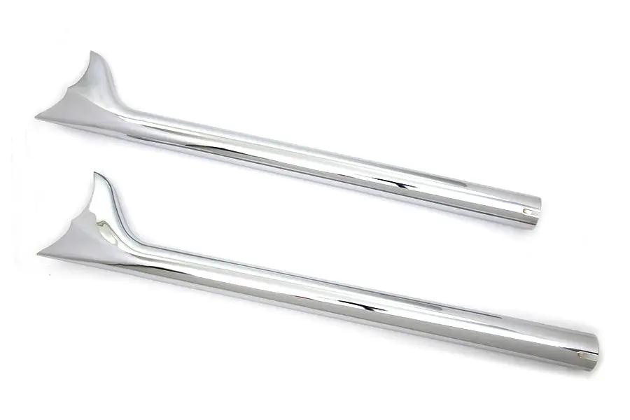 Wyatt Gatling 29-1/2 inch Fishtail Muffler - Straight Through, Non-Baffle Exhaust for Custom Applications by Wyatt Gatling
