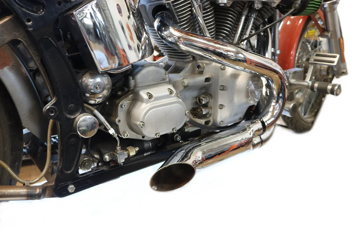 Wyatt Gatling Chrome 2 into 1 Exhaust Pipe Header Kit for Harley Davidson FXST (Part #1953) by Wyatt Gatling