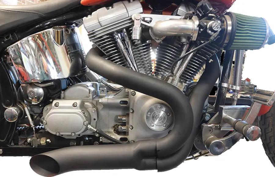 Wyatt Gatling 2 into 1 Exhaust Pipe Header Kit for Harley Davidson FXST (Part #1954) by Wyatt Gatling