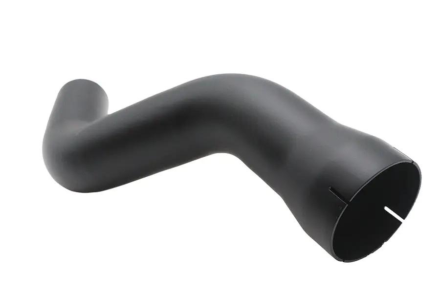 Wyatt Gatling Replica Rear Black Exhaust Header Pipe for Harley Davidson FL (1958-1964) with Custom Shortening by Wyatt Gatling