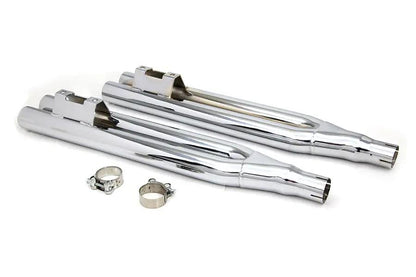 V-Twin 2-1/8 inch Double Barrel Muffler Set for Harley Davidson FLT (1995-2004) by V-Twin