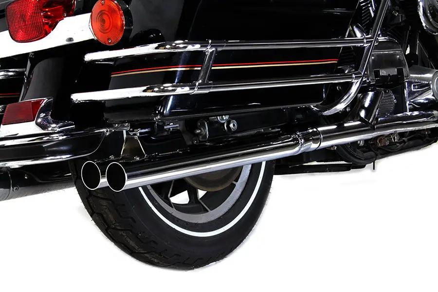 V-Twin 2-1/8 inch Double Barrel Muffler Set for Harley Davidson FLT (1995-2004) by V-Twin