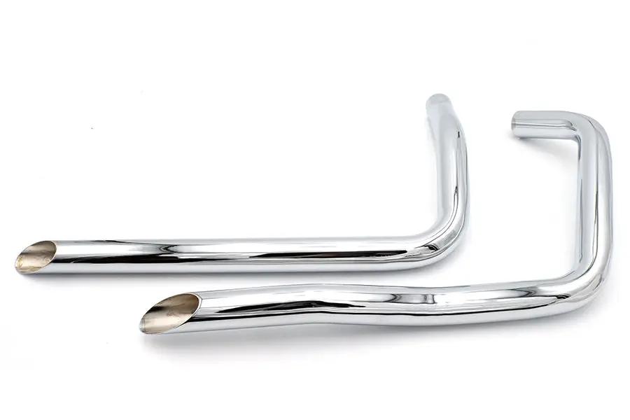 Paughco Part 728 Side Valve W/G Exhaust Drag Pipe Set for Harley Davidson (Fits 1932-1973 Models) by Paughco