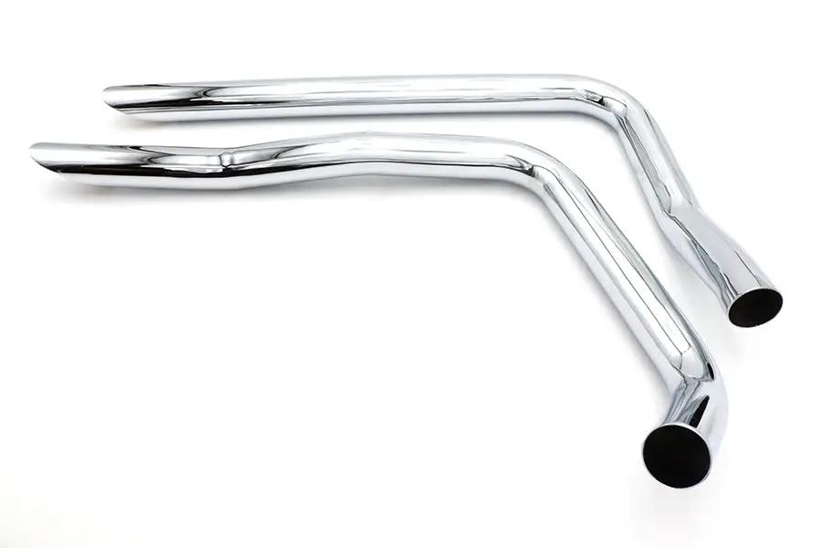 Paughco Part 728 Side Valve W/G Exhaust Drag Pipe Set for Harley Davidson (Fits 1932-1973 Models) by Paughco