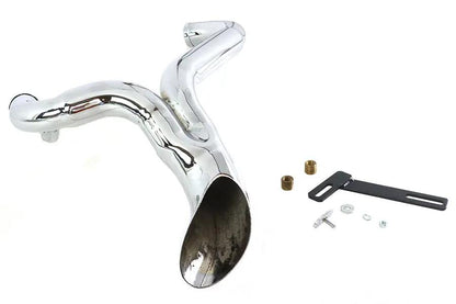 Wyatt Gatling FXD Ground Pounder Chrome Exhaust Header Part 1942 for Harley Davidson FXD (2006-2015) by Wyatt Gatling