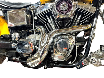 Wyatt Gatling FXD Ground Pounder Chrome Exhaust Part 1945 for Harley Davidson FXD Models by Wyatt Gatling