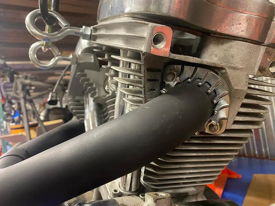 Wyatt Gatling Finned Exhaust Port Flange Kit for Harley Davidson FXST (1984-1993) by Wyatt Gatling