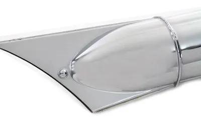 Wyatt Gatling Replica Knucklehead Muffler Chrome for Harley Davidson FL & UL Models by Wyatt Gatling