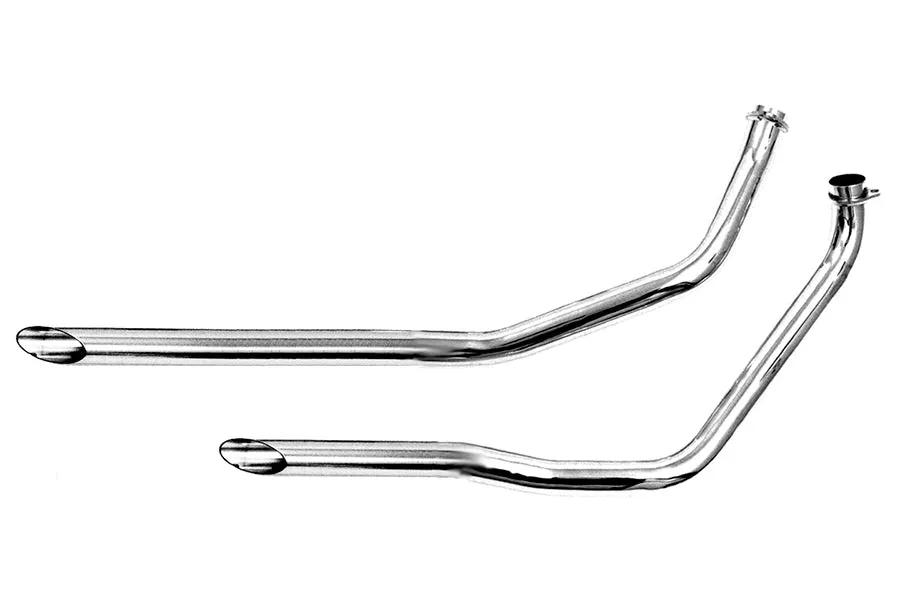 Paughco 732-40 Chrome Drag Pipe Set for Harley Davidson FXR 1982-1983 by Paughco