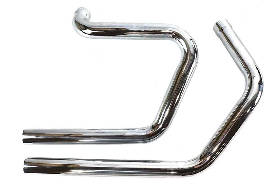V-Twin Alphabet XL Exhaust Header Set Chrome for Harley Davidson XL Models 1971-1984 by V-Twin